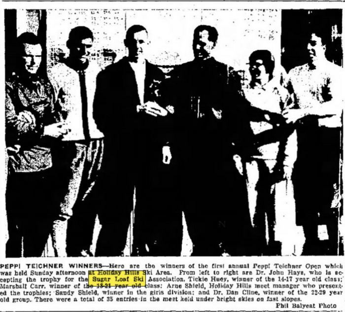 Sugar Loaf Resort - Mar 1959 Peppi Teichner Open (newer photo)